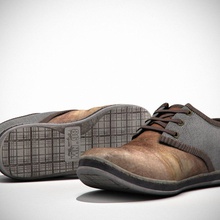 barratts zapato de cuero accesorio prendas vestir brown carácter ropa daveido el diseñador elegante la tela pie encaje ocio masculino hombre modelo zapatos suela deporte ha sido usado 3d print model - Mito3D