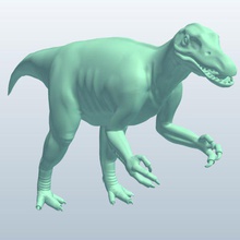 baryonyx v1 dinozorlar yazdırılabilir lowpoly 3d print model - Mito3D