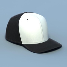beyzbol şapkası 02 siyah kap karakter kıyafetler denim ekipman gametextures şapka model spor 3d print model - Mito3D