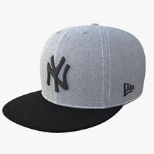 gorra de béisbol f59 v2 3d 3ds el negro cap clásico la colección era fifty59 sombrero max modelo nardid nuevo realista deporte vray 3d print model - Mito3D