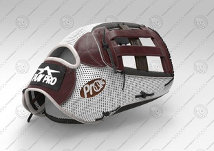 luva de beisebol aria luvas marcos modelo esporte 3d print model - Mito3D