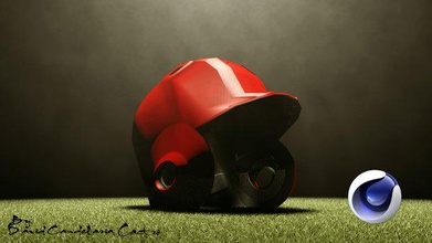 béisbol casco el deportes elemento props 3d print model - Mito3D