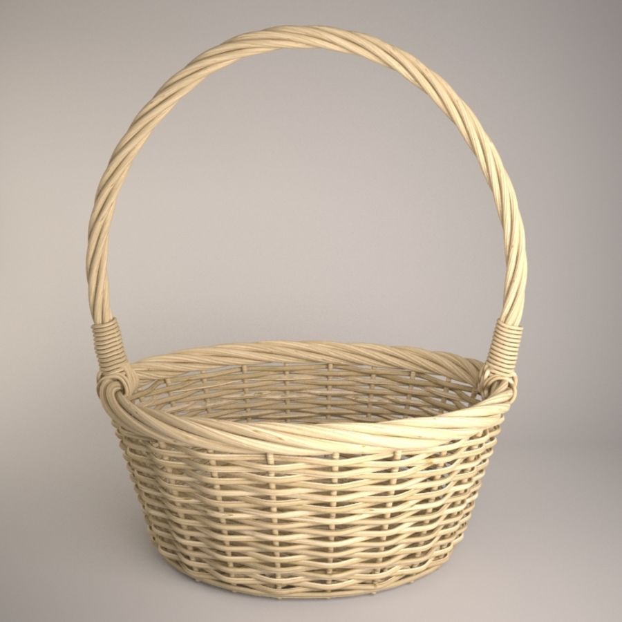 basket bloo3d container decor decoration decorative detail easter food high kitchen model realistic shop spring wicker 3D print model - Mito3D