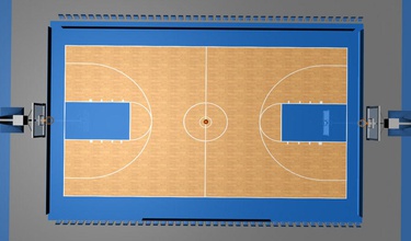 quadra de basquete arquitetura arenas bolas faculdade tribunal gfx artista aro esporte estrutura 3d print model - Mito3D