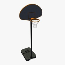 basketball goal v1 sports figures equipment printable lowpoly 3d print model - Mito3D
