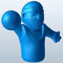 joueur de basket-ball v1 marionnettes les jouets imprimable lowpoly 3d print model - Mito3D