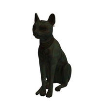 bastetcat v2 statue bastet statues busts printable lowpoly 3d print model - Mito3D