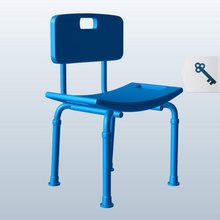 bath bench back v1 dollhouse furniture printable lowpoly 3d print model - Mito3D