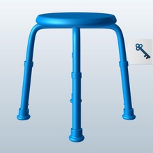 bath stool v1 dollhouse furniture printable lowpoly 3d print model - Mito3D