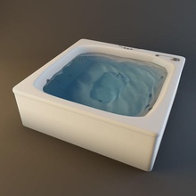 banyo 3d Fikstür mobilyalar mobilya iç jakuzi kotiss model modern havuzu tuvalet duş spa yüzme su 3d print model - Mito3D