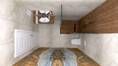 bathroom design architecture batch home iosebi model office scene 3d print model - Mito3D