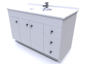 vaidade do banheiro arqueado arquitetura banheira casa de banho gabinete elementos fixação mobiliário a modelo o quarto ruefuss chuveiro toque rapidamente em wc viz 3d print model - Mito3D