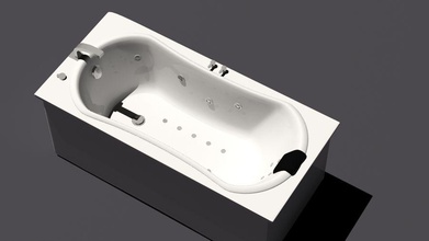 bathtub bath bathroom design dorondei fixture furnishings furniture interior model 3d print model - Mito3D