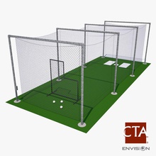 batting cage ae balls base baseball bat batter cta field home model mound pitch pitcher plated player softball sport swing 3d print model - Mito3D