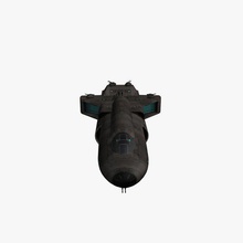 battle cruiser v2 outer space spacecraft printable lowpoly 3d print model - Mito3D