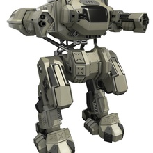 battle mech rebel animated character mechlab model rig robot 3d print model - Mito3D