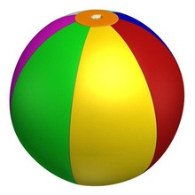 ballon de plage v2 la balle les jouets imprimable lowpoly 3d print model - Mito3D