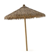 ombrellone palle spiaggia la sedia ponte a sdraio arredamento mobili giardino hawaii matz modello all'aperto al di fuori piscina mare paglia estate sole nuoto ombrello 3d print model - Mito3D