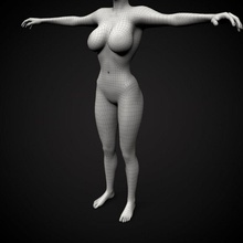 bel corpo femminile l'anatomia atleta atletico bella blockedgravity carattere di sesso fitness ragazza alta umana lady modello qualità sport donna 3d print model - Mito3D