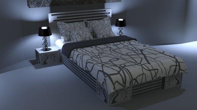bed furniture 3d print model - Mito3D