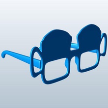 beer goggles glasses v1 apparel printable lowpoly 3d print model - Mito3D