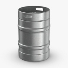 beer keg full size no tap animal bar barre barrel bire bucket consistent container coolers drinking food fut gallon metal model piece pony royalmix smal stainless steel 3d print model - Mito3D