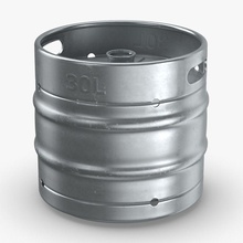 beer keg pony animal bar barre barrel bire bucket consistent container coolers drinking food fut gallon metal model piece royalmix smal stainless steel 3d print model - Mito3D