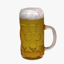 chope de bière 3dmag l'alcool bar becks la des boissons cocktail boire mousse les aliments verre verrerie le liquide modèle mug partie pub restaurant 3d print model - Mito3D