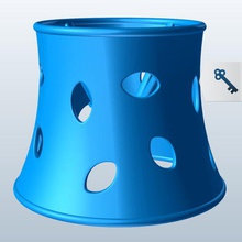 forma de sino w futebol recortes v1 bell a novidades printable lowpoly 3d print model - Mito3D