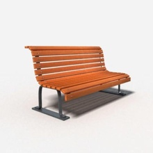 bench architecture cedar elements furniture garden landscape outdoor rozenkrantz teak wood 3d print model - Mito3D