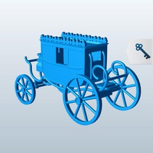 berlin v1 carriage transportation printable lowpoly 3d print model - Mito3D