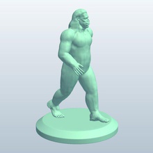 bigfoot v1 mítico criaturas printable lowpoly míticas 3d print model - Mito3D