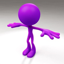 bighead uomo ragazzo cartone animato carattere cerchio argilla daftmod faccia figura umana gelatina manichino modello no sfere toon la cera 3d print model - Mito3D