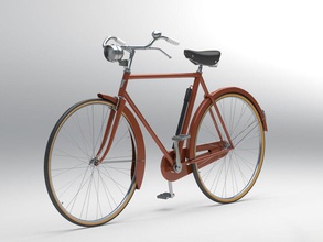 bike bicycle cycle exercise lightviz model pushbike sport transport vehicle 3d print model - Mito3D
