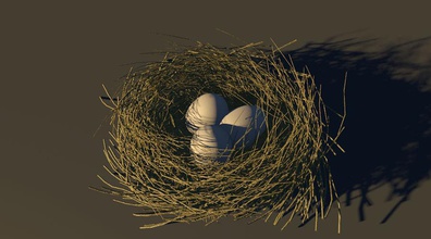 bird nest animal branch collection dove egg fuzzy kid model teeshory tree 3d print model - Mito3D