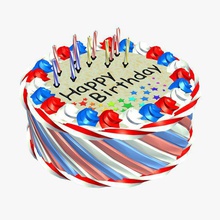 birthdaycake v3 doğum günü kek gıda yazdırılabilir lowpoly 3d print model - Mito3D
