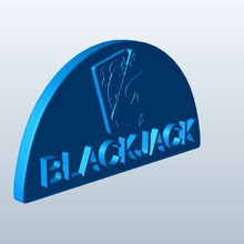 black jack v1 blackjack sig decorações o preto printable lowpoly 3d print model - Mito3D