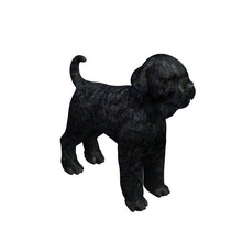 terrier noir russe v1 le animaux imprimable lowpoly 3d print model - Mito3D