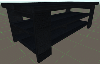 black table v2 furniture wood 3d print model - Mito3D