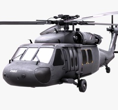 blackhawk uh60 60 aeromobili aereo l'esercito l'elicottero keksuka più in basso militare modello pbr piano poli uh 3d print model - Mito3D
