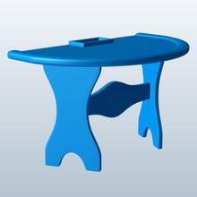 tavolo di ventuno v1 il blackjack tabella sport le figure attrezzature stampabile lowpoly personaggi dello 3d print model - Mito3D