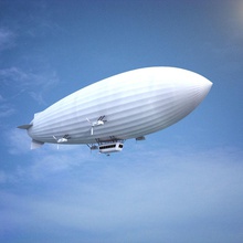 balon hava uçak zeplin c4dennis kabin ticari zeplinin tarihi sıcak şişirmek model propellor sahne nakliye travell araç Led Zeppelin 3d print model - Mito3D