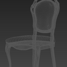mavi sandalye mimarlık klasik dangwal derin elemanları mobilyalar mobilya model ahşap 3d print model - Mito3D
