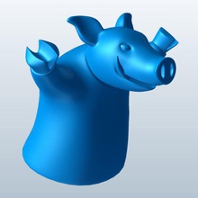 boar v1 puppet toys printable lowpoly 3d print model - Mito3D