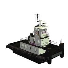 barco v1 o rio rebocador navios seacraft printable lowpoly enviado 3d print model - Mito3D