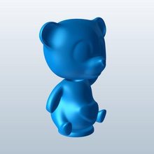 bobblehead di panda bear v1 orso animali stampabile lowpoly 3d print model - Mito3D