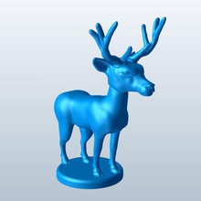 bobbleheaddeer v1 bobblehead deer animals printable lowpoly 3d print model - Mito3D