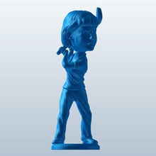 bobbleheadgolfer mujer v1 bobblehead el golfista personas imprimible lowpoly 3d print model - Mito3D