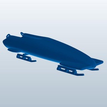 bobsled 2man v1 sports figures equipment printable lowpoly 3d print model - Mito3D