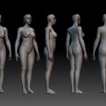 il corpo della donna l'anatomia braccio bruno maremonti carattere petto di sesso femminile ragazza testa umana lady gambe modello torso 3d print model - Mito3D